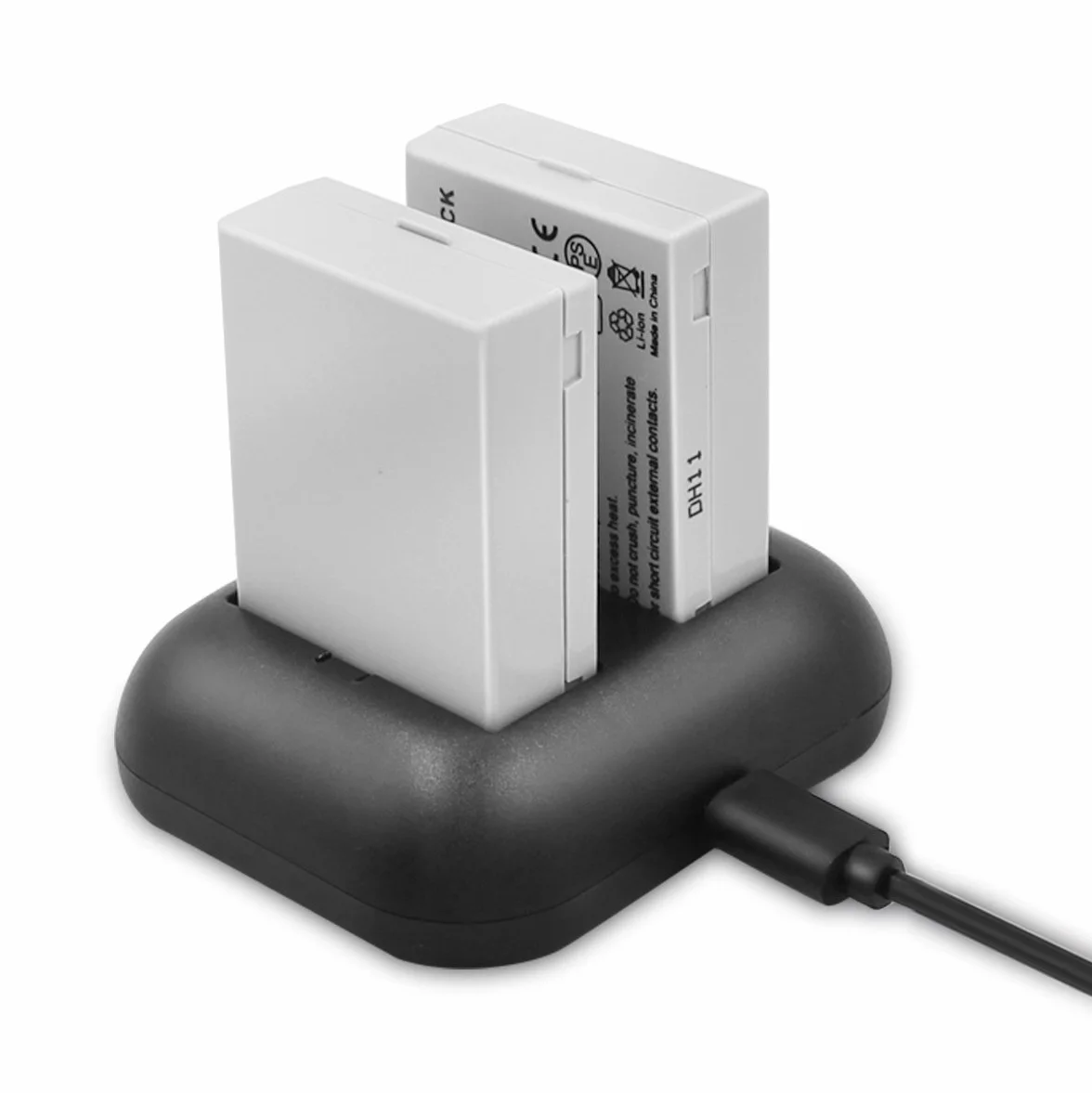 ENEGON Batería de Repuesto (Paquete de 2) y Cargador rápido rápido para Canon LP-E8 y Canon EOS Rebel T2i, T3i, T4i, T5i, EOS 550D, 600D, 650D, 700D, Kiss X4, X5, X6 y LC-E8E Cámara Digital