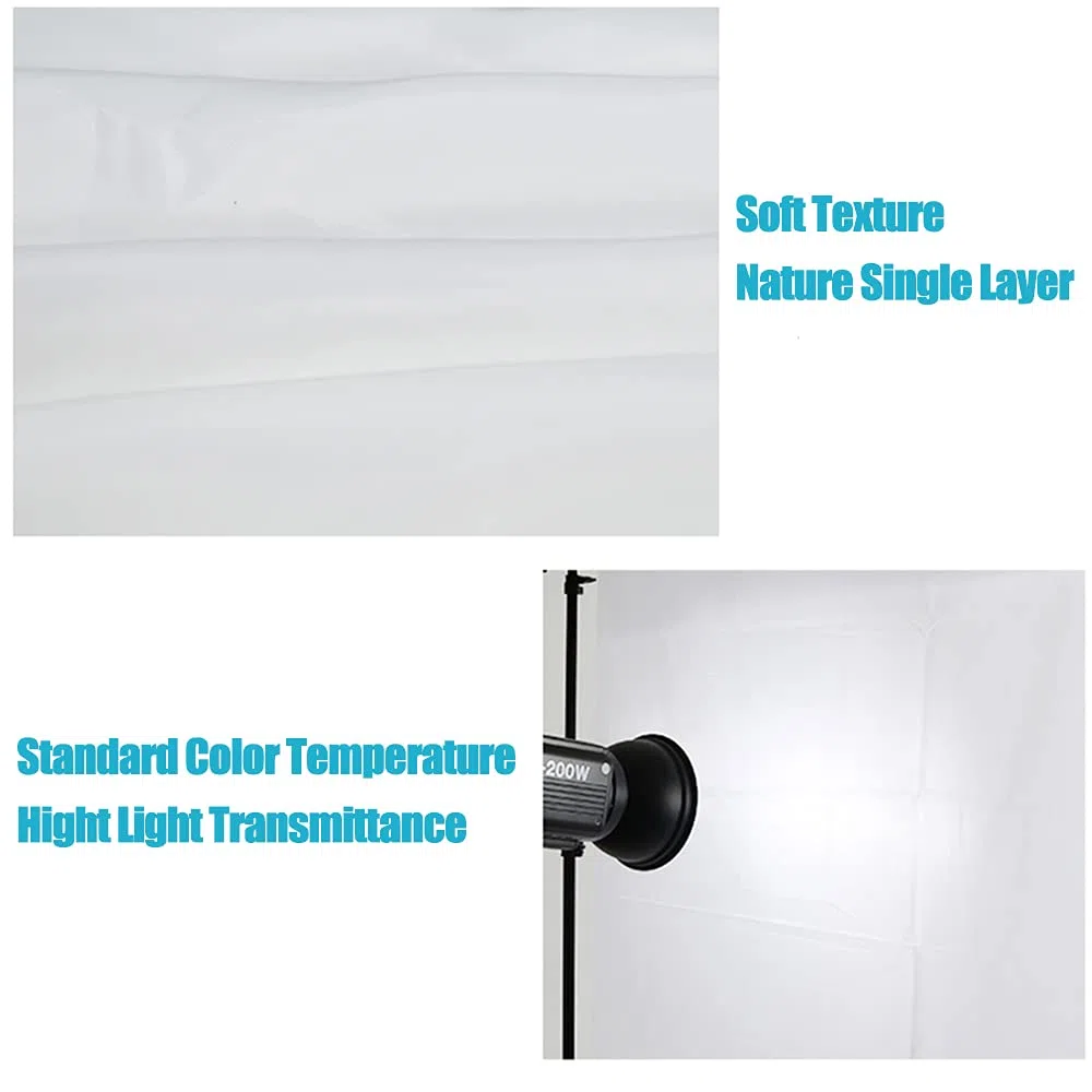 Paño difusor de fotografía, 3 x 1,5 m, tela de nailon modificador de luz para iluminación Softbox, caja de luz, tiendas de campaña, panel