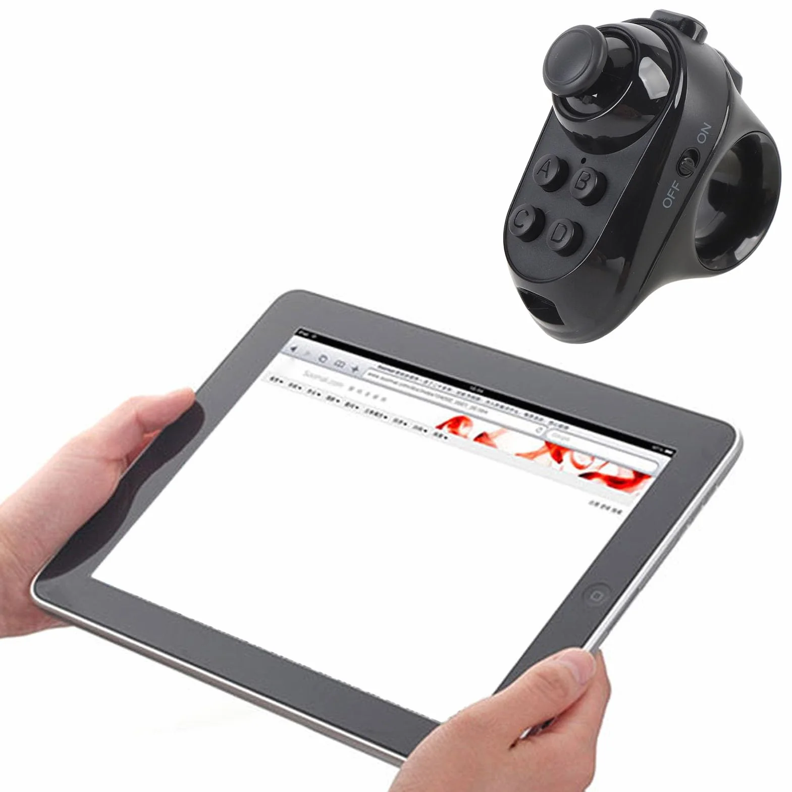 VBESTLIFE Bluetooth VR Remote Controller, Mini VR Remote Controler Bluetooth Gamepad Timer Joystick, para Gafas de Realidad Virtual, Teléfonos Móviles, Tabletas