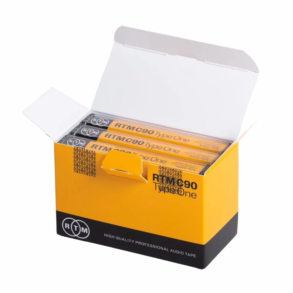 RTM C90 | Casetes de Música en Blanco de 90 Minutos Tipo 1 | Ideal para Grabación de Audio | Calidad de Estudio | Paquete de 3 Casetes