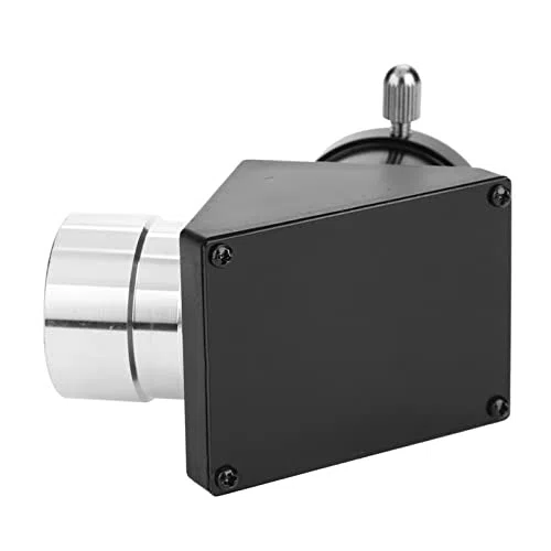 Adaptador Diagonal de 90 Grados, Espejo de 1.25 Pulgadas Prisma de Imagen Invertida para Telescopio con Gran ángulo