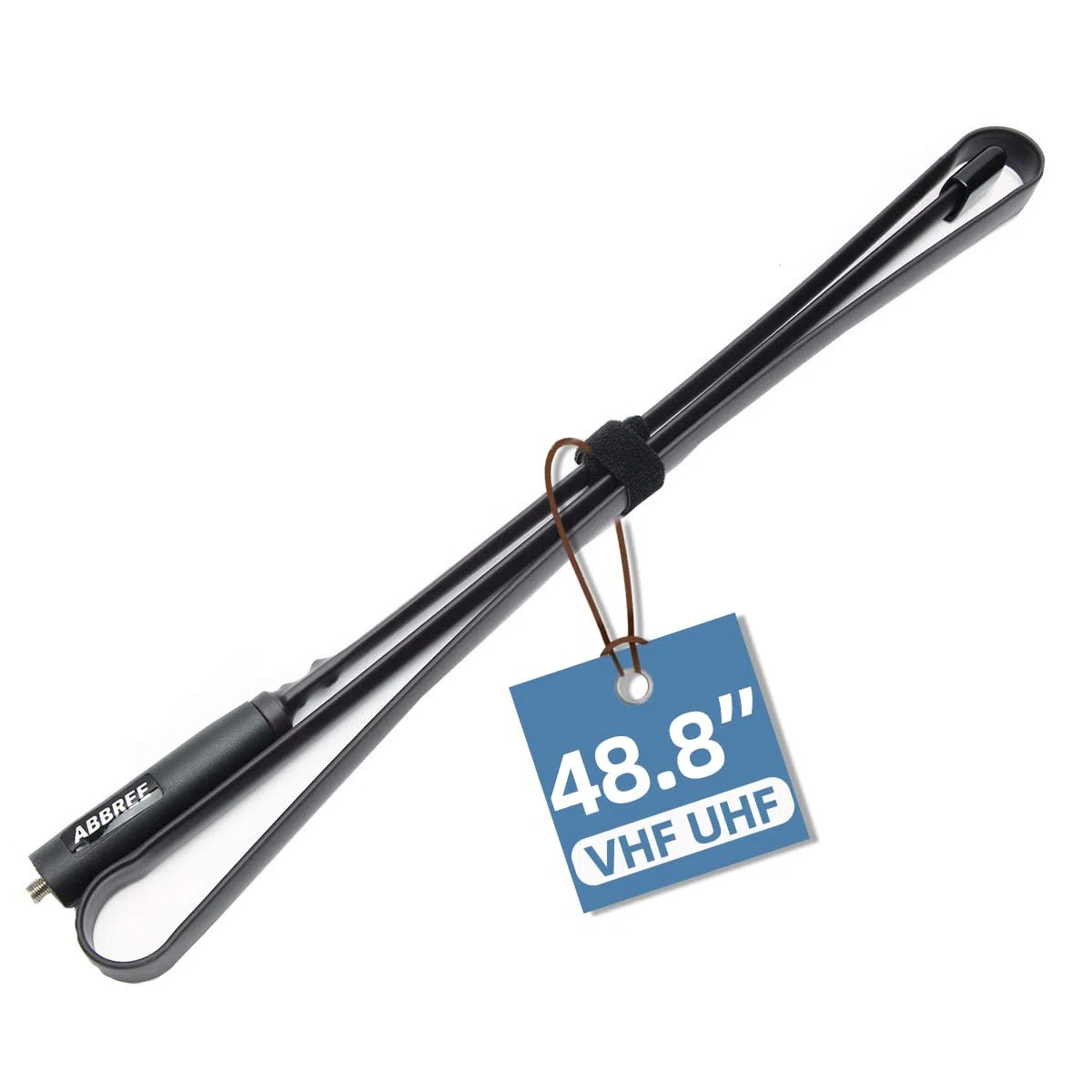 ABBREE Antena táctica Plegable para Deportes al Aire Libre de 48.8 Pulgadas, Doble Banda, 2 m/70 cm, 144/430 MHz, para Radio bidireccional Baofeng UV-5R UV-82 BF-F8HP GT-3TP Quansheng UV-K5 Ham GMRS