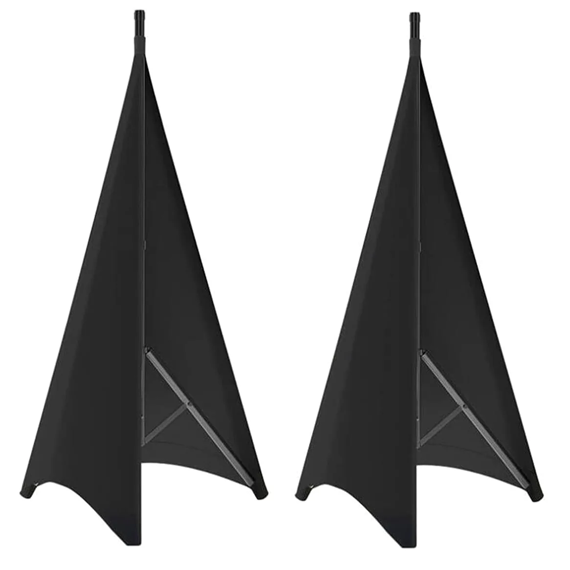 Cubierta universal para altavoces de DJ con luz y material de poliéster elástico, 2 unidades