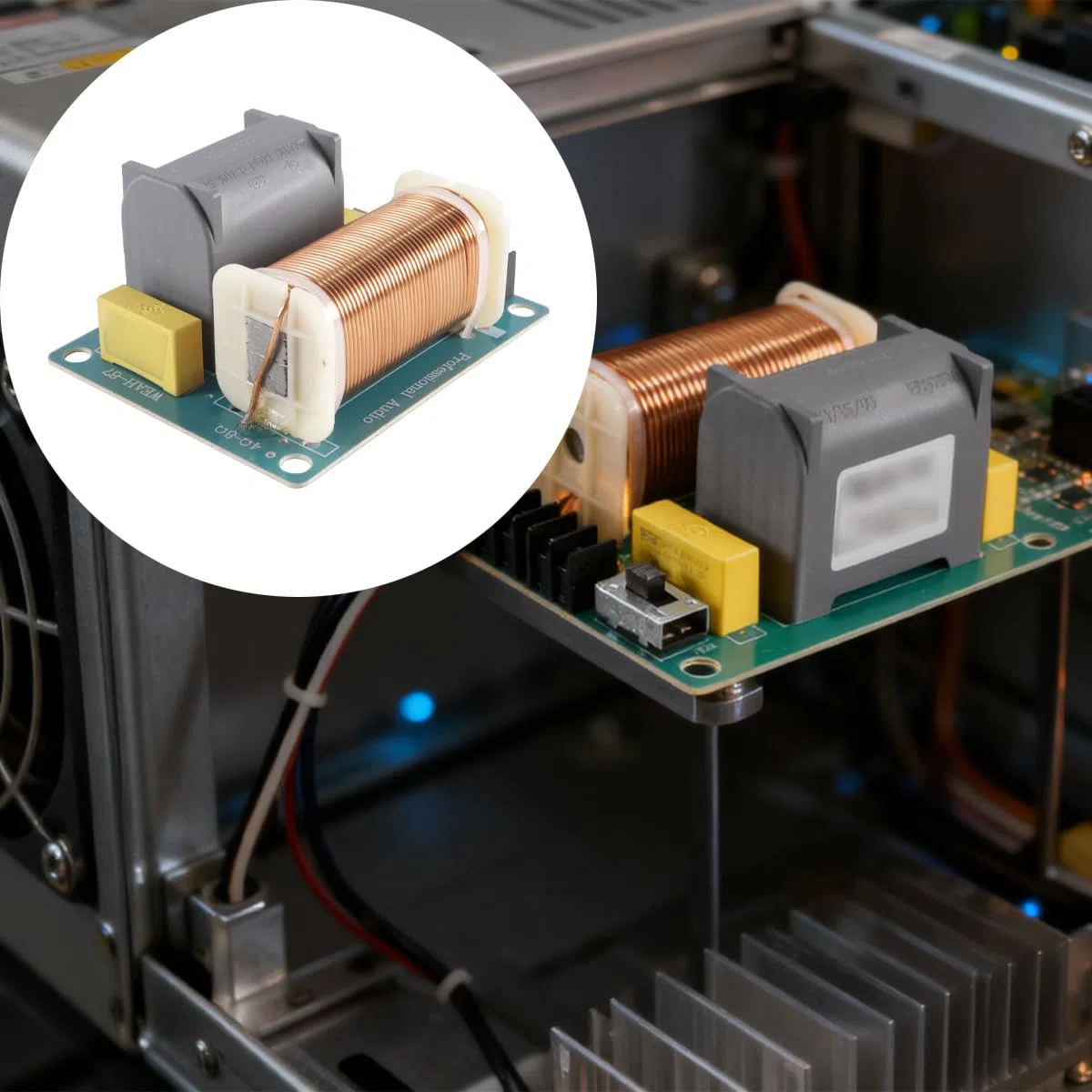 Divisor de frecuencia de graves de 1200 W, divisor de frecuencia de subwoofer de 410 Hz, estéreo HiFi, filtro de cruce de woofer DIY, accesorios para altavoces