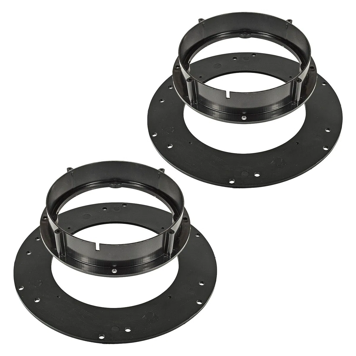 tomzz Audio 2857-068 Anillos de Altavoz Soportes adaptadores compatibles con VW Golf T5 T6 Tiguan Touran para Altavoces DIN de 165 mm
