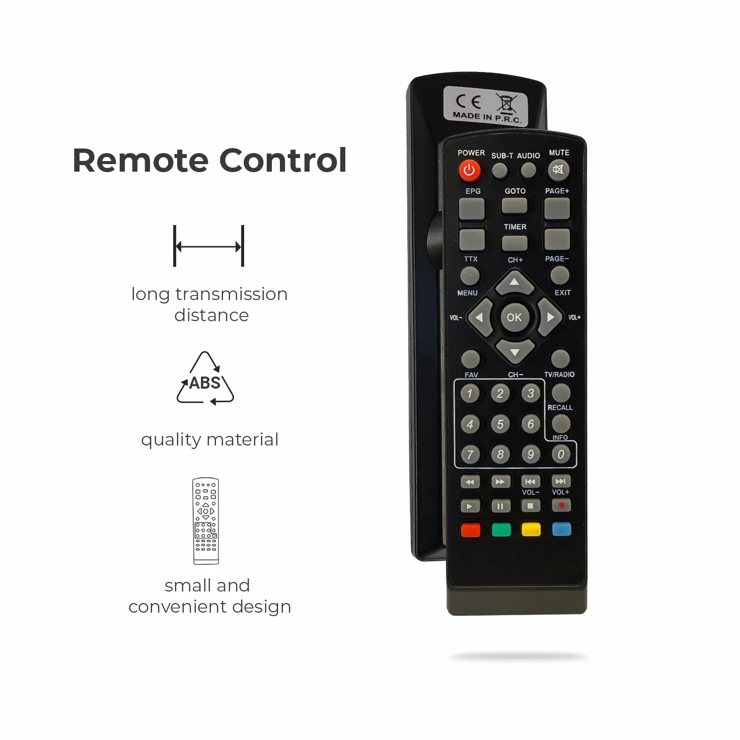 LEYF PA - 2211 Decodificador Digital terrestre - DVB - T2 - Receptor TDT TV Full HD 1080p (HDTV, Scart, USB)