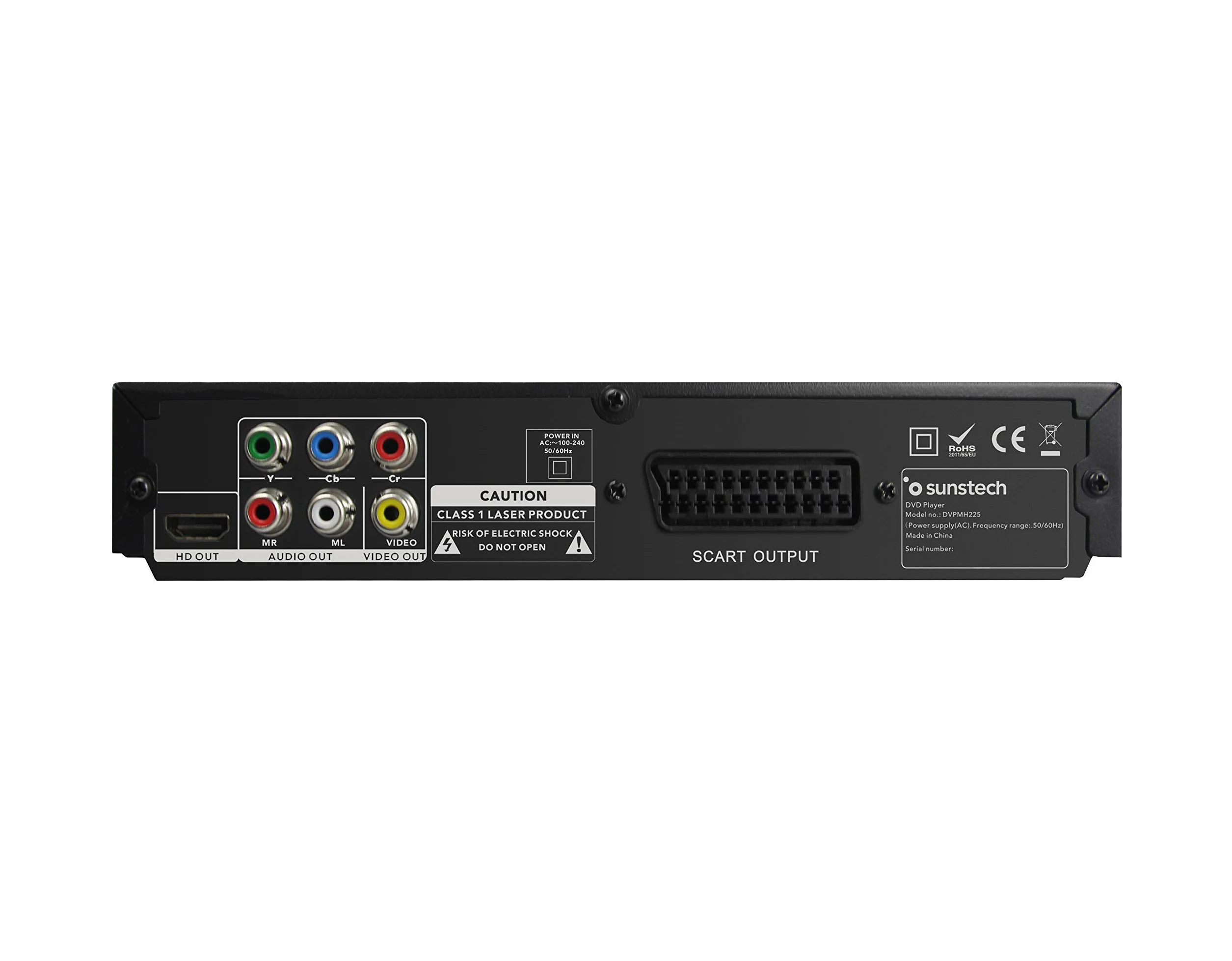 DVPMH225 | Reproductor DVD compacto, color NEGRO