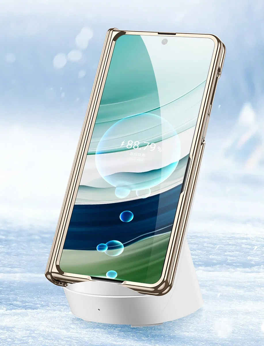 Funda COQUE para Huawei Mate X5 Phone Shell,Ultra Delgada Phantom Transparent Colorful Border Case,Funda Plegable del teléfono para Huawei Mate X5-Plata