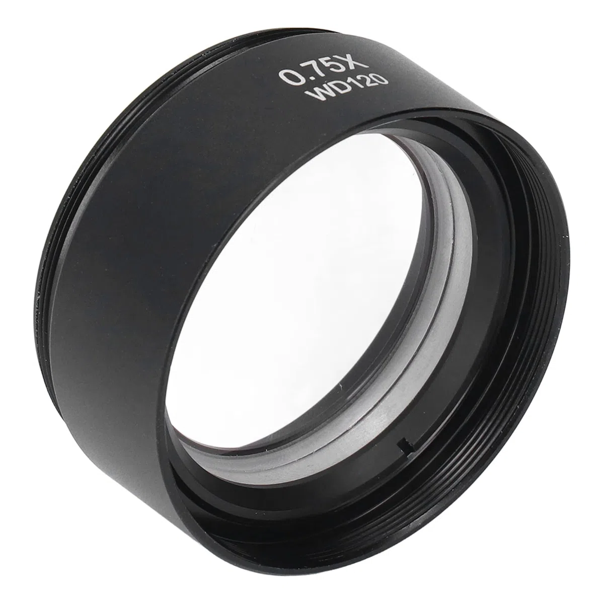 YWBL-WH Lente Barlow para Microscopio 0,75X, Interfaz M48, Distancia de Trabajo de 120mm con Revestimiento Antirreflectante FMC para Microscopios Estéreo