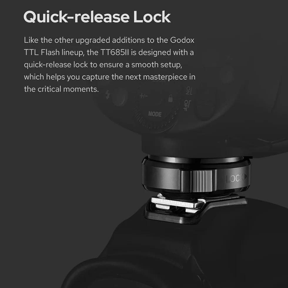 GODOX TT685II-C E-TTL Speedlite - Sistema inalámbrico X de Alta Velocidad 2,4 G, Compatible con Canon Blitz 1100D 1000D 7D 6D 60D 50D 600D 500D
