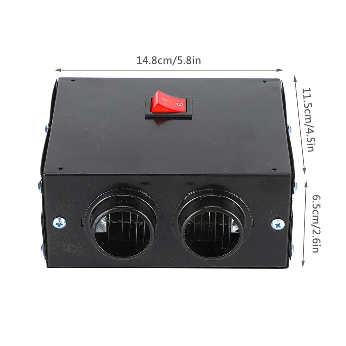Calentador de coche de 12 V, ventilador de calefacción y refrigeración 2 en 1, ventilador eléctrico portátil calentador para automóvil, ventilador silencioso, calentamiento rápido 600W