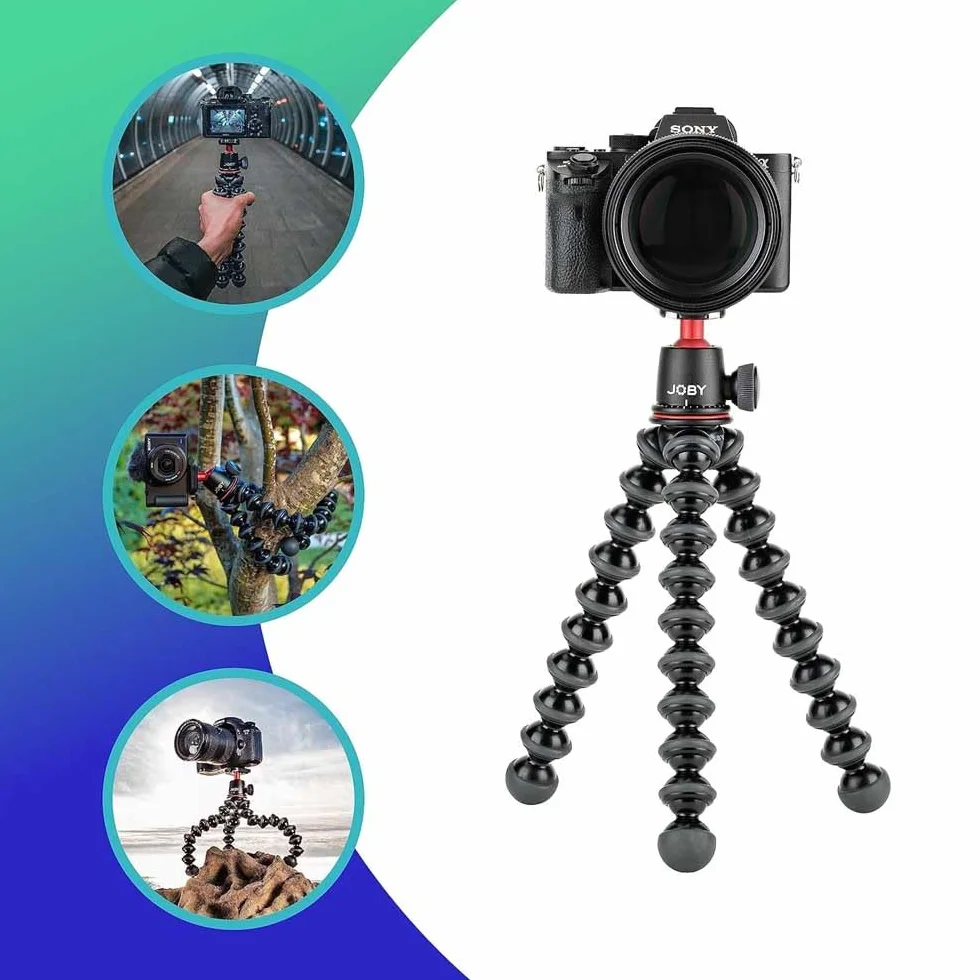 Joby GorillaPod Kit 3K - Trípode Flexible Ligero con Rótula para Cámaras DSLR y CSC/Sin Espejo, Made in Italy, JB91507-BWW, Peso hasta 3 kg