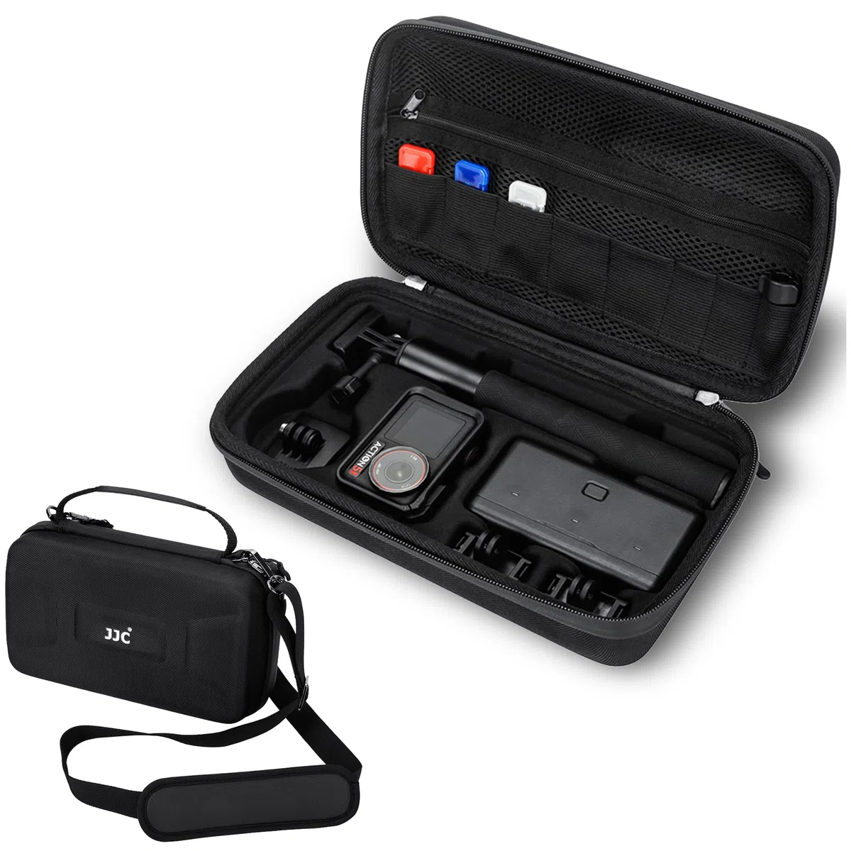 JJC Funda de Carcasa Dura Osmo Action 5 Pro con Correa para el Hombro