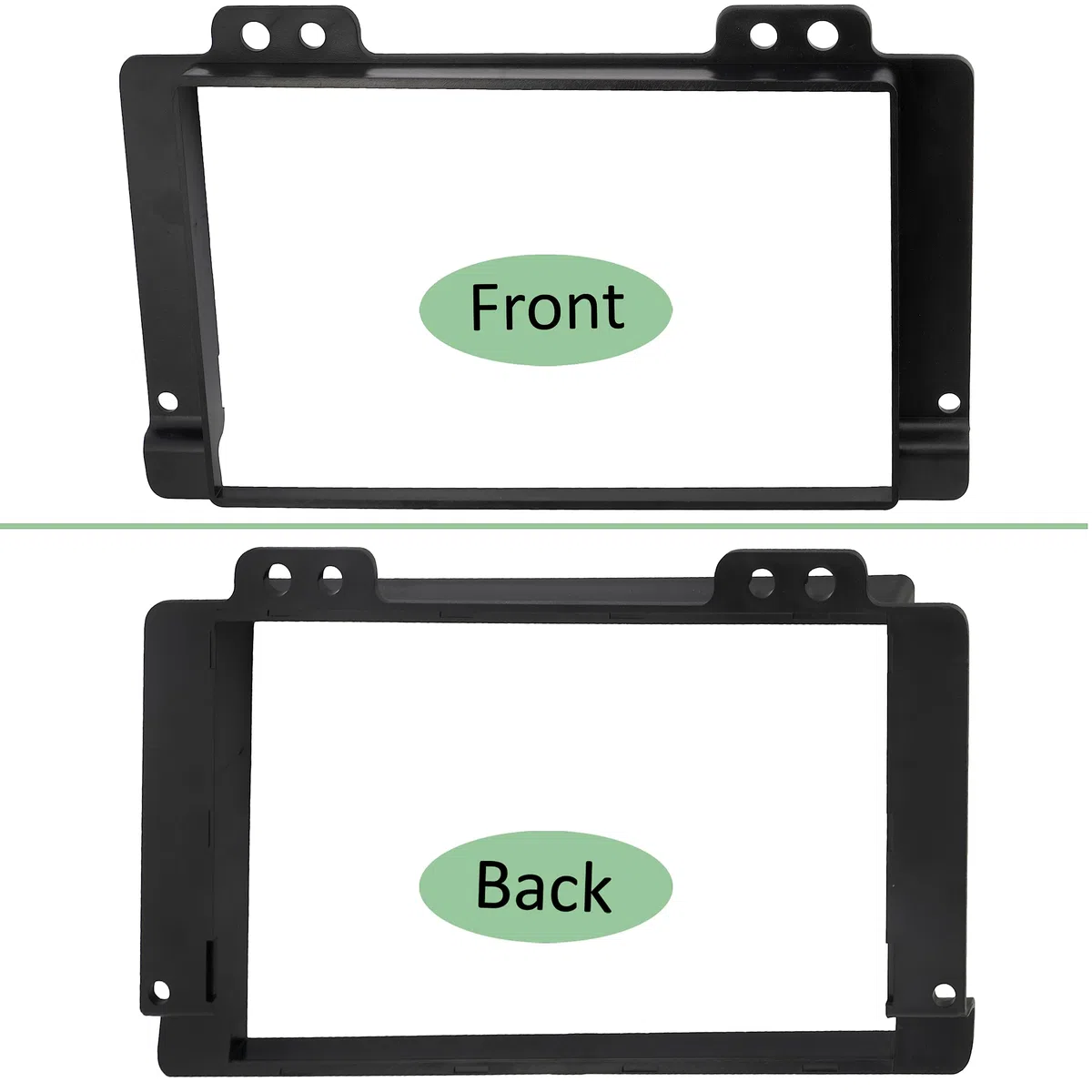 AERZETIX - C40941 - Marco Adaptador 2 DIN para Radio de Coche - en plástico - Compatible con Land Rover Freelander 2004-2007