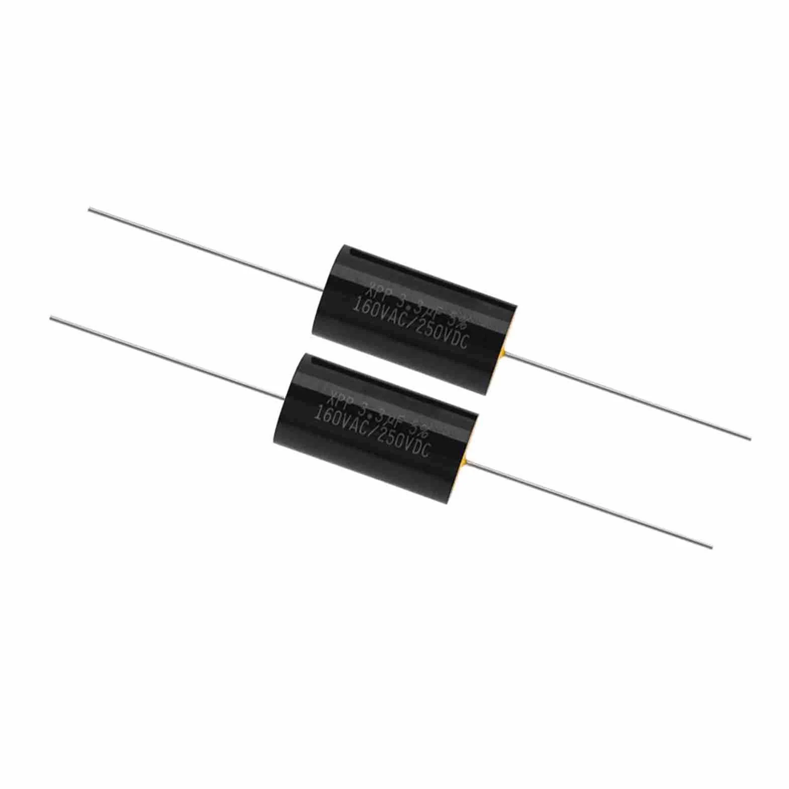 Topiky 2PCS Capacitor Frecuencia Divisor Capacitancia Hi-Fi Audio Altavoz Crossover Filtro de Sonido Distribuidor de frecuencia(3.3uF)