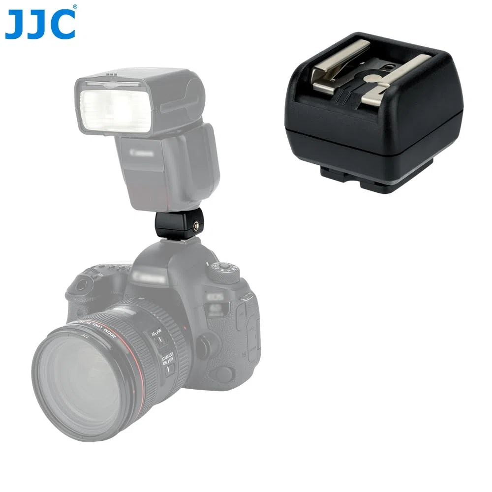 JJC Adaptador de zapata de flash con enchufe de sincronización para zapata estándar ISO y para Sony Multi Interface Shoe MIS Shoe Flash (paquete de 2), ‎JJC 2PC JSC-2