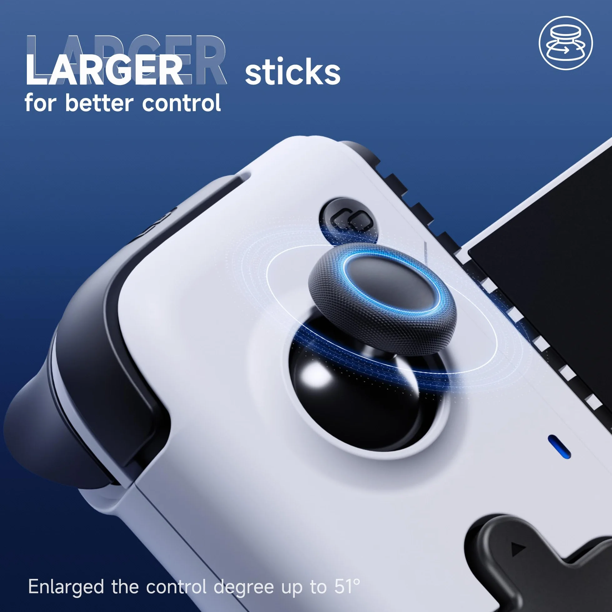 EasySMX M05 Móvil Mando de Juego para Teléfono Android (TIPO C) & iPhone 15 Series (TIPO C) con Hall Triggers - Vibración - Bluetooth & Plug and Play