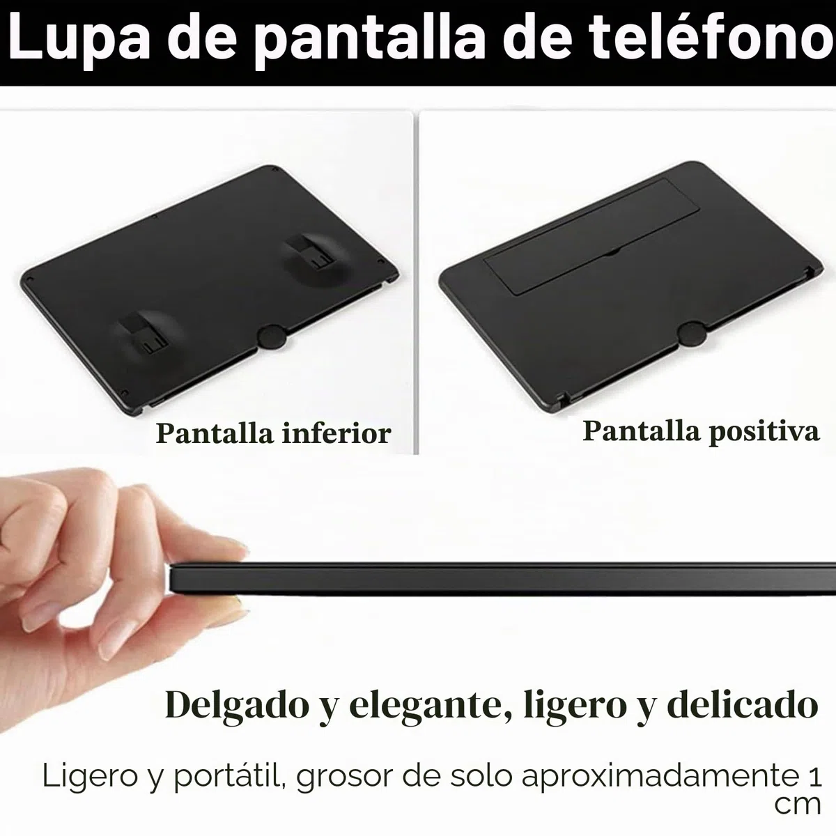 Lupa para móvil 16 Pulgadas,Amplificador de Pantalla para movil, 3D HD Plegable Amplificador de Pantalla para Ver vídeos de películas, para con Todos los Smartphones
