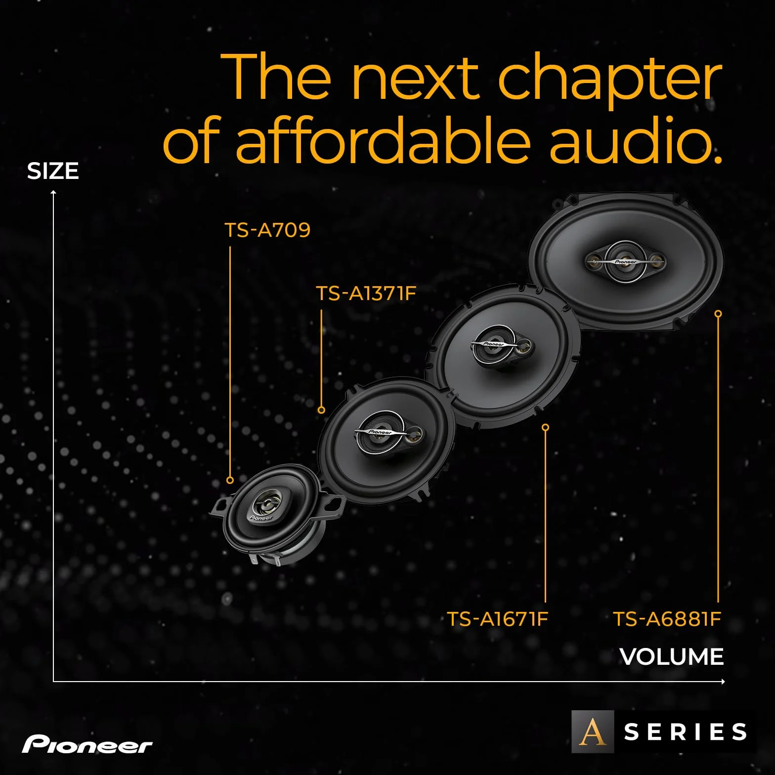 PIONEER TS-A6881F - Altavoces coaxiales de 4 vías de 6 x 8 Pulgadas (350 W)