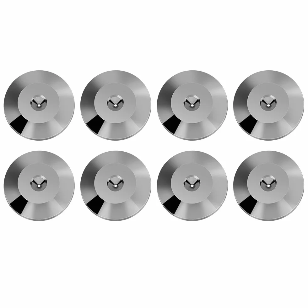 Universal de Cobre Altavoz Espigas Almohadillas Base Choque Almohadilla Aislamiento Pies Base Cono Esteras Disco de Piso,8 Piezas 25 x 4 mm[Gray]