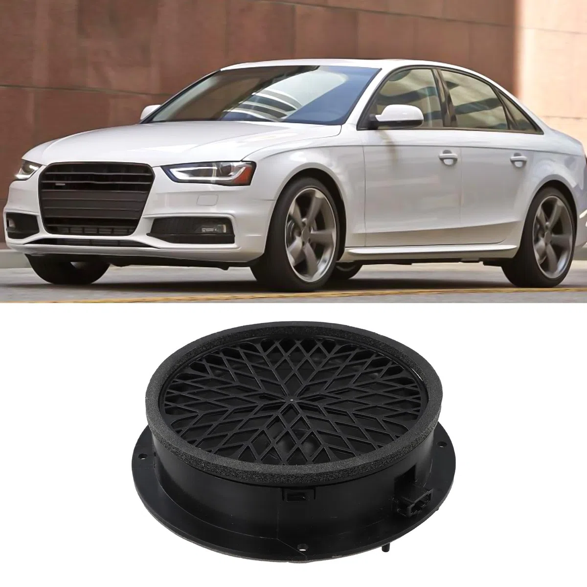 Altavoces de Graves y Rango Medio para Puerta Delantera Audi A4 (2008-2016) y Audi A5 (2008-2017). Pieza Original 8T0035415A. Fabricados en ABS Negro