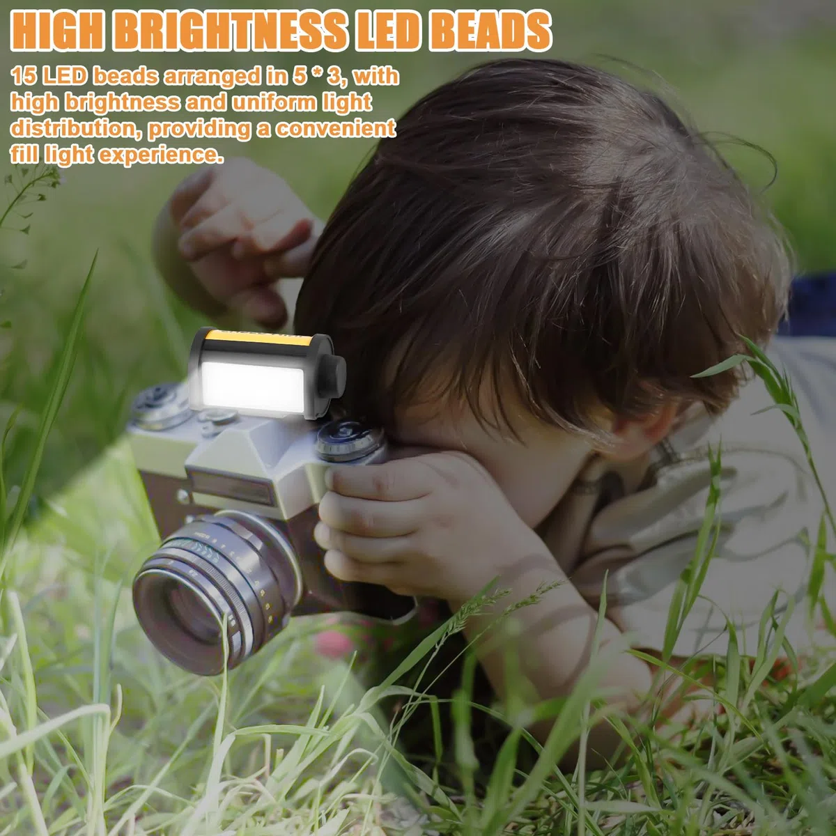 Mini luz magnética para cámara LED, mini luz de relleno LED, portátil, recargable, con 3 temperaturas de color y soporte en frío para fotografía y videografía