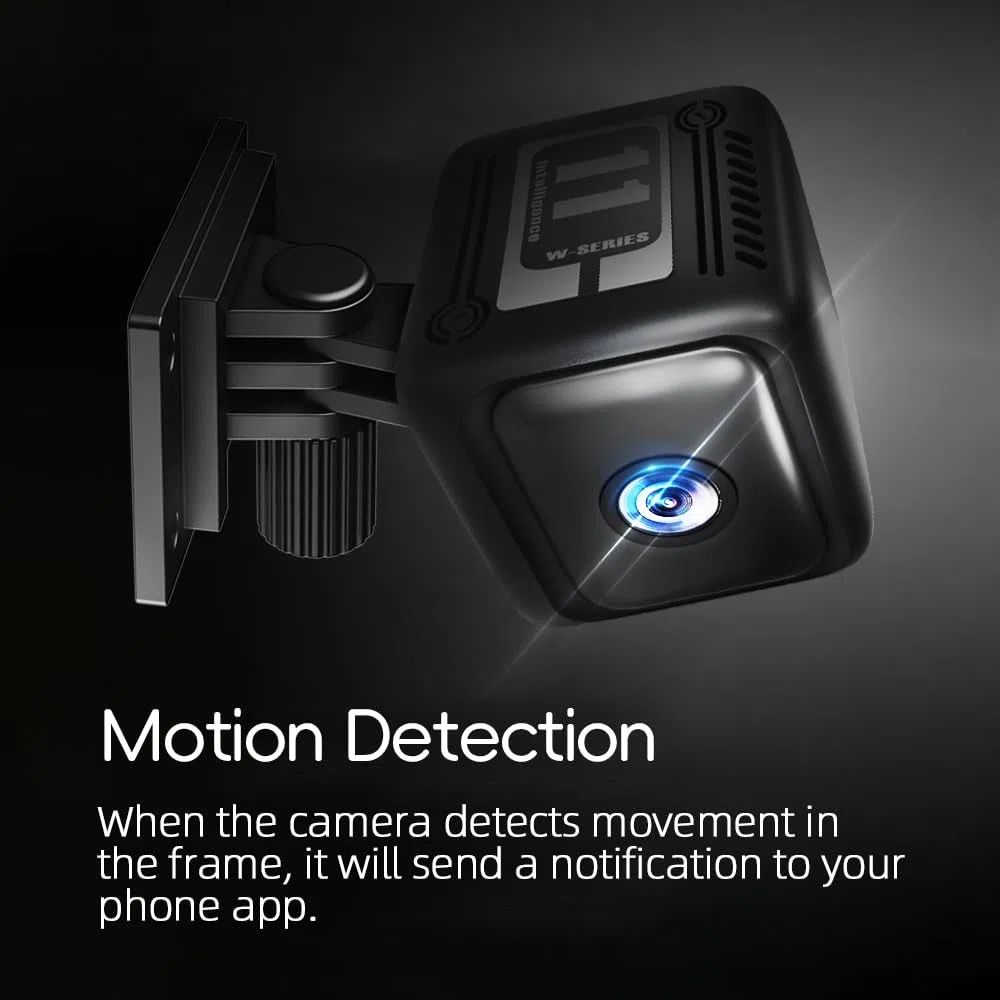 Mini Camara, 4K Cámara Espía Batería Larga Duración 1600mAh (8 Horas de Uso) Cámara Oculta sin Cables con Visión Nocturna Detección de Movimiento para Casa/Oficina/Coche