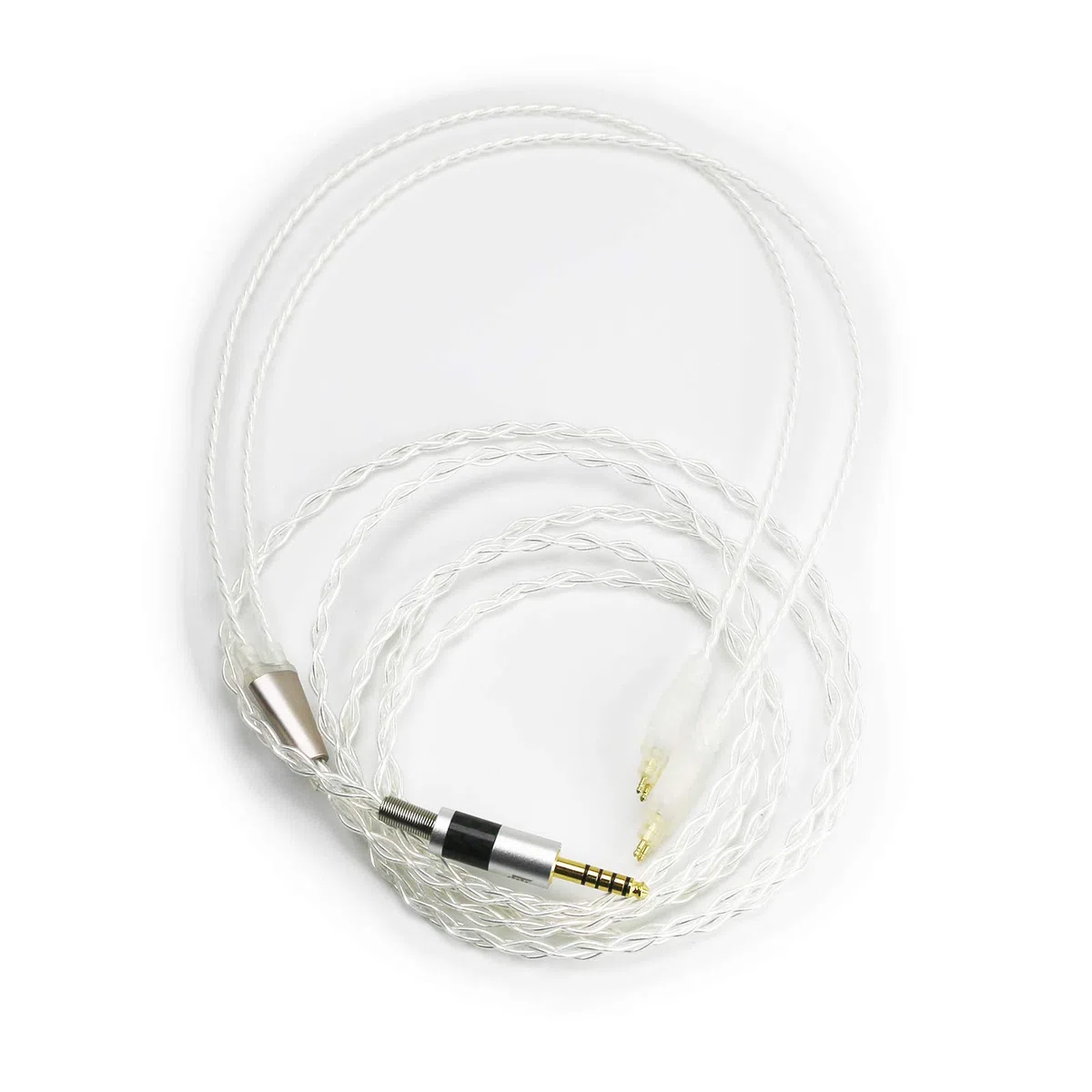 Cable de audio equilibrado de repuesto de 4,4 mm compatible con auriculares Sennheiser HD600 HD650 HD580 HD660S HD58X HD660S2 HD6XX 6N OCC, cobre chapado en plata
