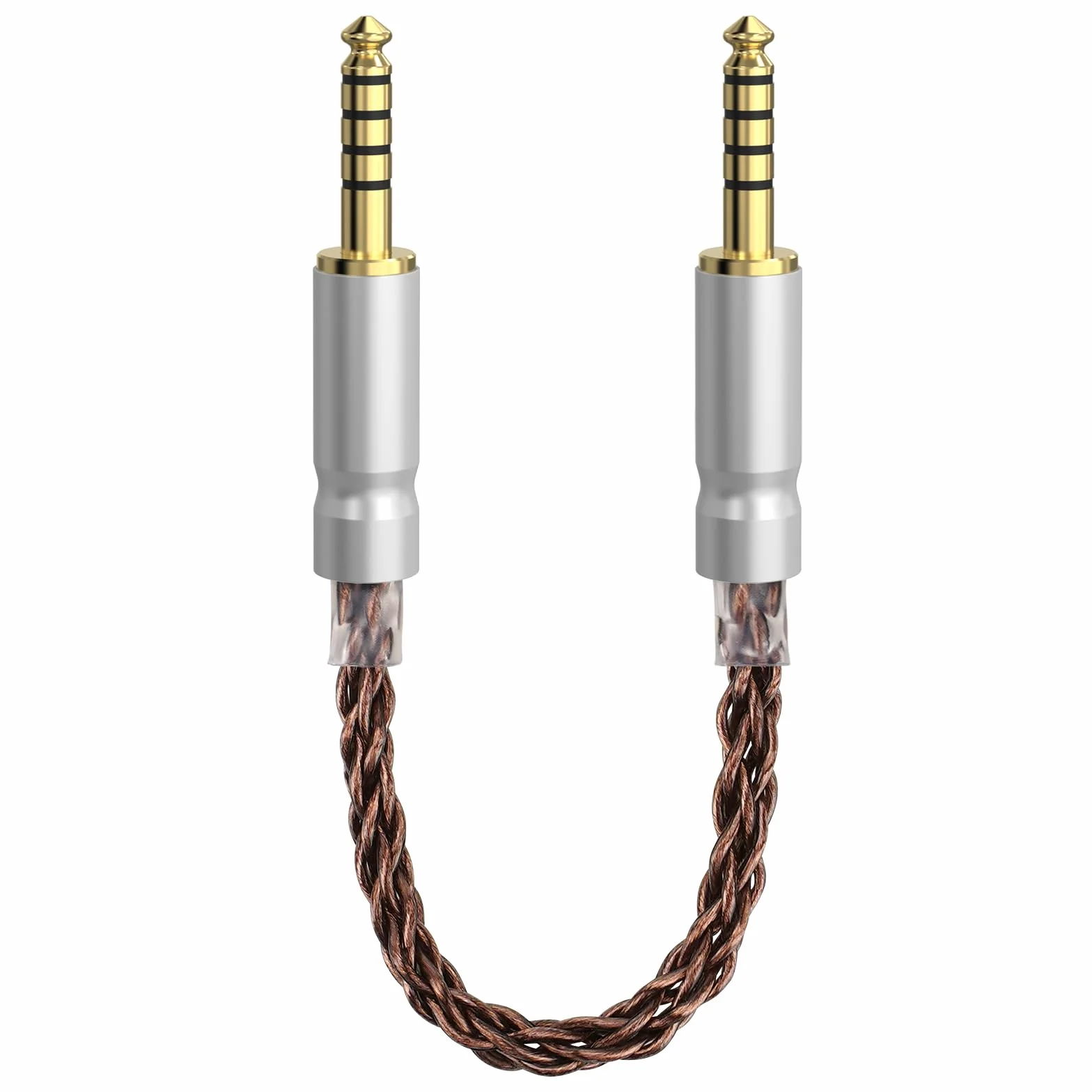 GEEKRIA Cable balanceado Apollo de 4,4 mm, 5 polos macho a macho, 8 hebras de cobre monocristal OCC 6N, para iFi Zen DAC V2/V3, Zen Can, Zen Blue3 (NO para dispositivos de 3,5 mm) - 18 cm