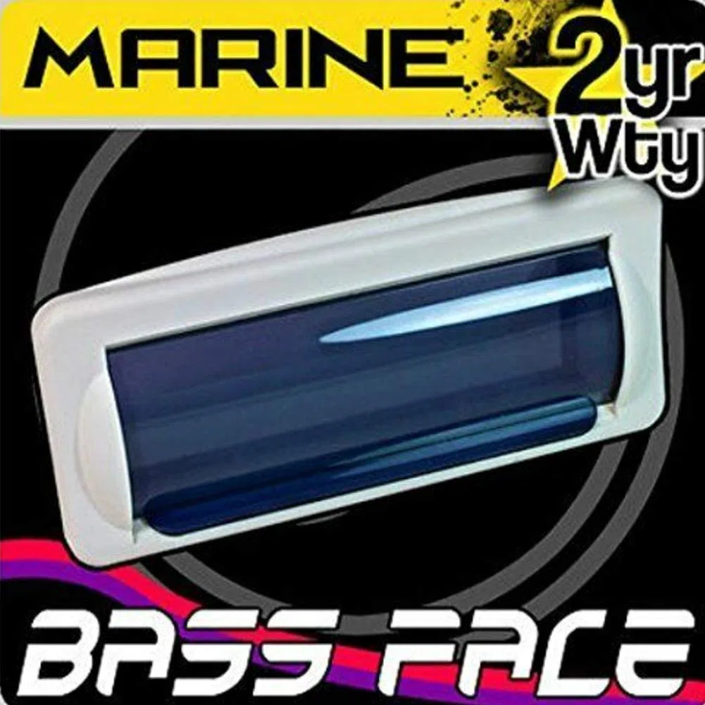 Bass Face 1 Acc.1 Radio protección para estéreo Marino Impermeable 1 DIN Bass Color Blanco Bote Piscina, 1 Pieza