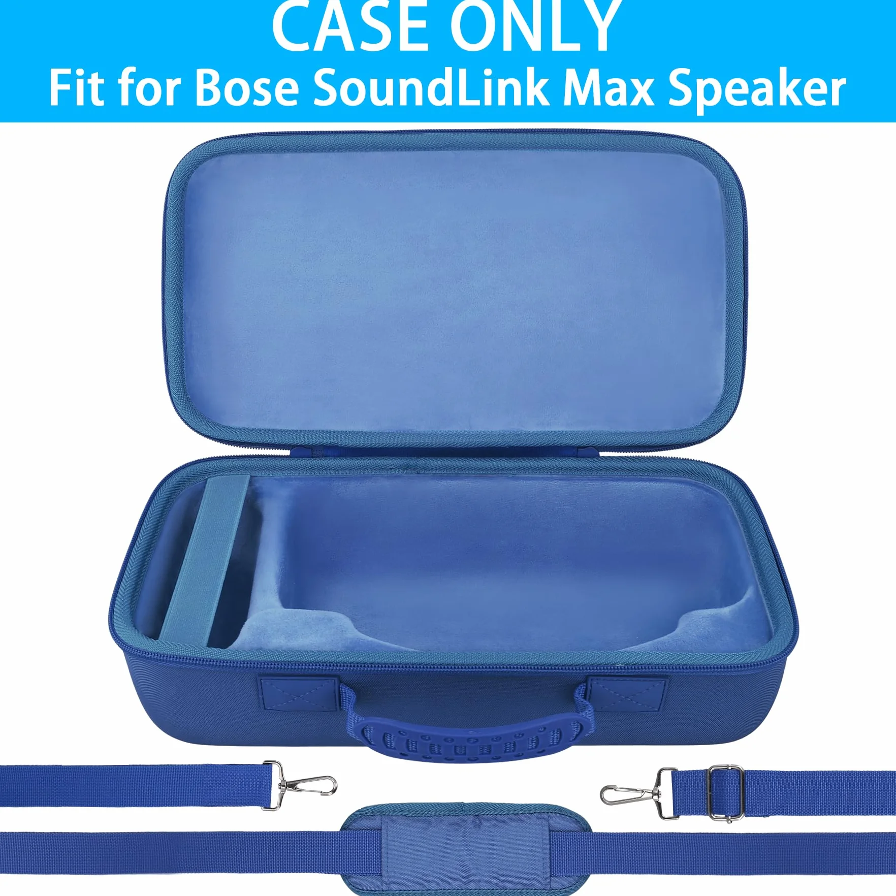 co2CREA Duro Viajar Caja Estuche Funda para Altavoz Bluetooth Bose SoundLink MAX portátil (Funda Solo,Case Only)