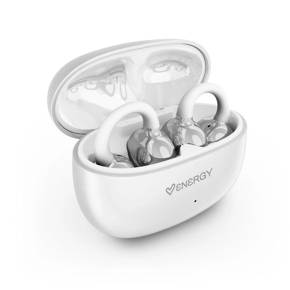Energy Sistem ChicPods Auriculares Inalambricos Bluetooth Premium Insonorizados Open Sound 23H Bateria ENC Cascos con Cancelacion Ruido en Llamadas IPX4 Resistentes al Agua True Wireless Blanco