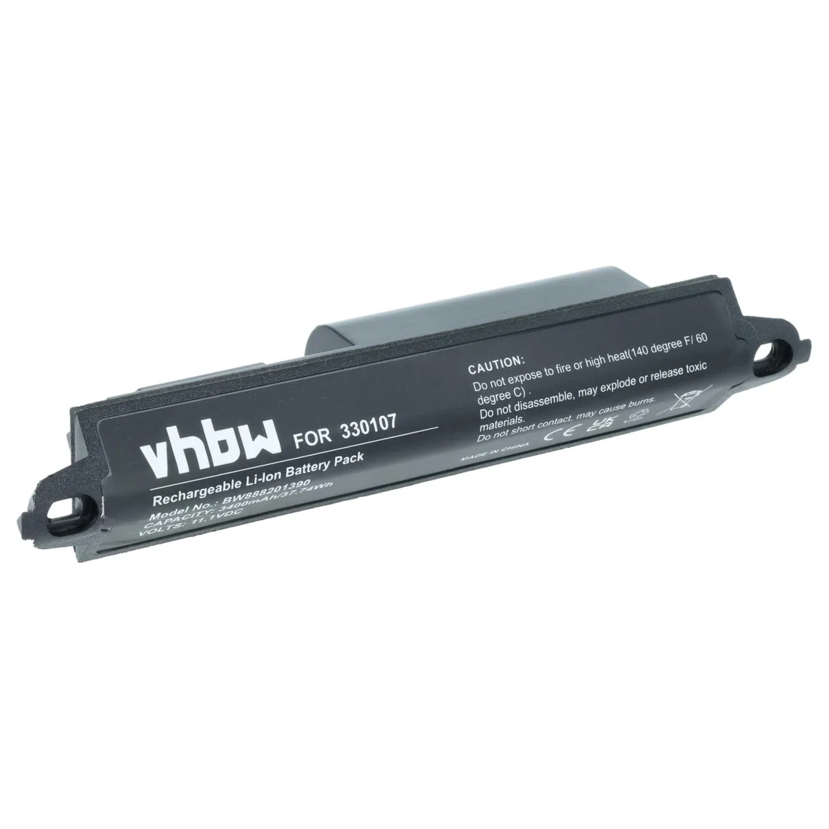 vhbw Batería Recargable Compatible con Bose Soundlink 1, 2, 3, 404600 Altavoces, Cajas acústicas, bafles (3400 mAh, 11,1 V, Li-Ion)