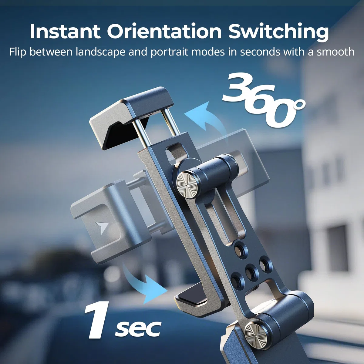 SMALLRIG Soporte Metálico para Teléfonos con Base para Arca-Swiss, Compatible con DJI RS 4 Mini y RS 3 Mini, Soporte Ajustable para iPhone 17/16/15, Para SAMSUNG y Universal Teléfono - 5338
