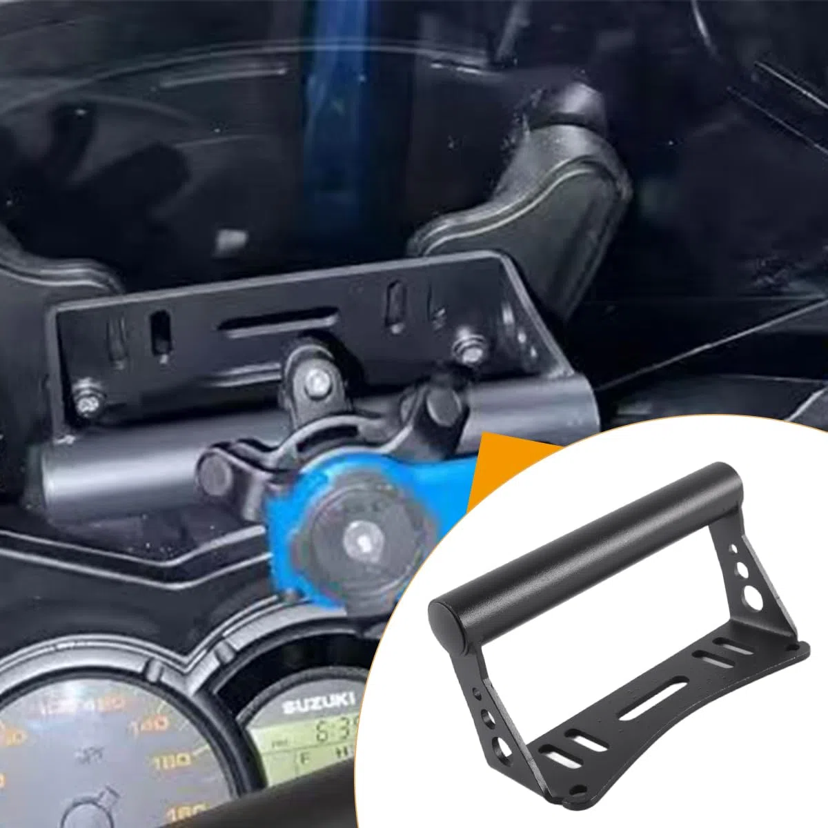 Soporte de navegación GPS para motocicleta, soporte superior de navegación, compatible con Suzuki V-Strom 650 DL650 2004-2011 / V-Strom 1000 DL1000 2004-2011