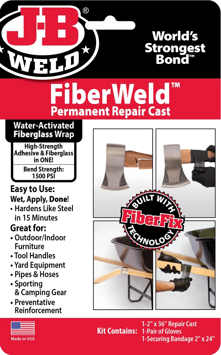 FiberWeld Permanent Repair Cast Kit with FiberFix, 2 In. Wrap - 38236