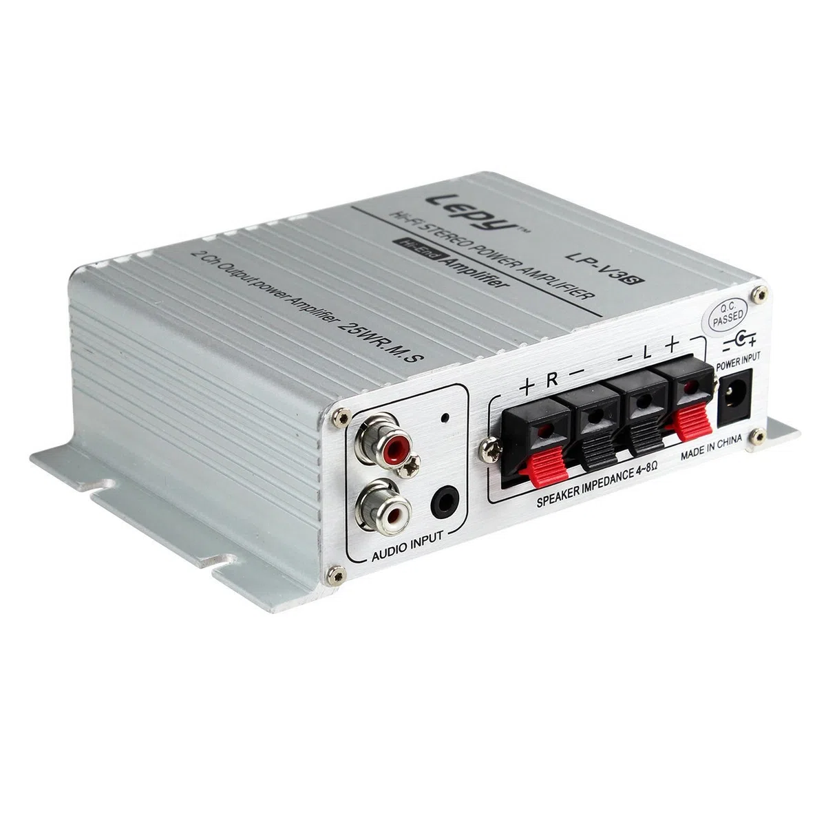 LEPY LP-V3S pequeño Amplificador HiFi para Coche, PC, Casa, Corriente DC 12 V