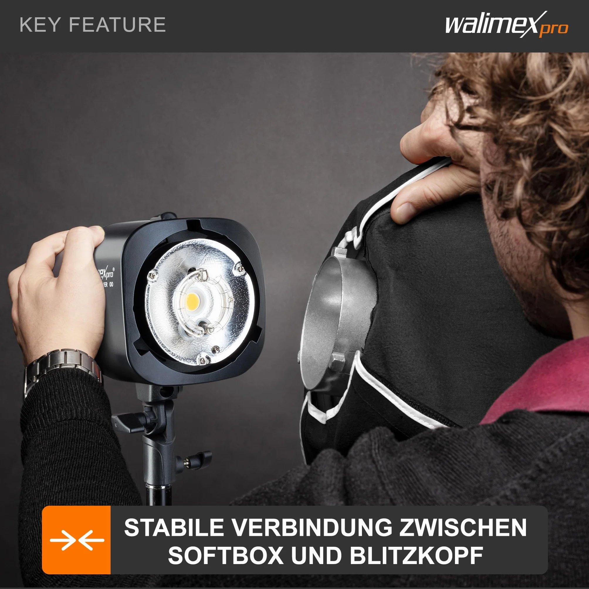 Walimex 12713 - Adaptador de softbox para Elinchrom (diámetro Exterior de 15.2 cm)