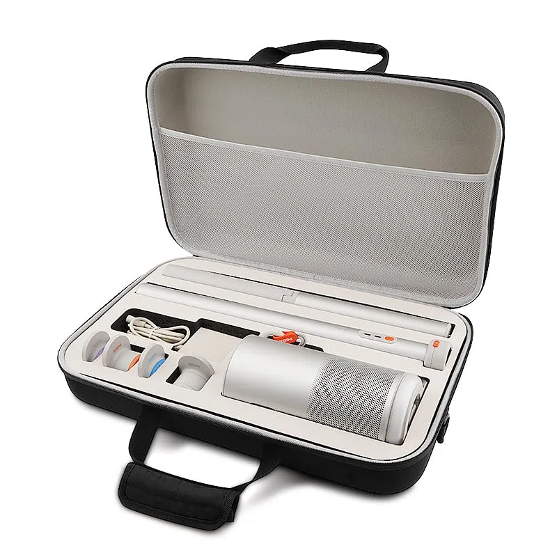 Funda para proyector portátil XGI-MI MoGo 4 2025, nueva funda protectora de viaje / funda de transporte compatible con accesorios MoGo 4, para 4 filtros de puesta de sol, mando a distancia