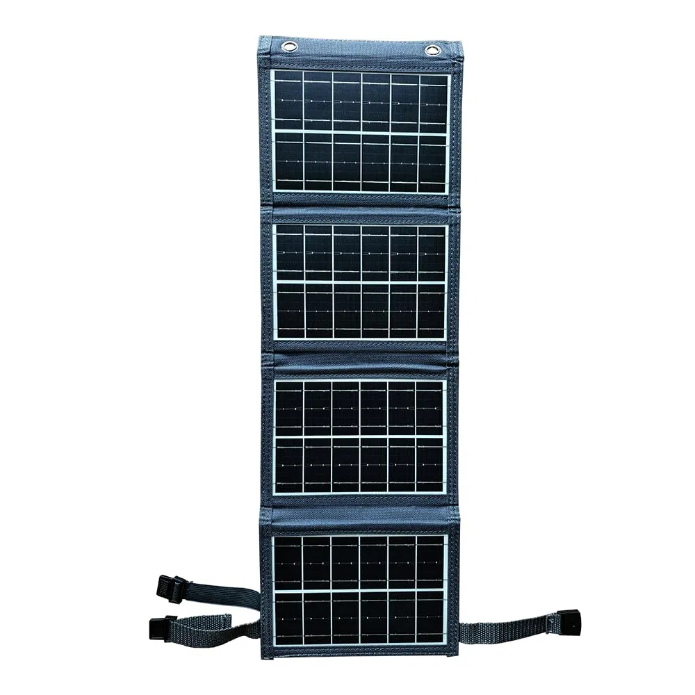 Panel Solar 30W, Cargador Solar Portátil (USB-A) 18V/3.6A de Carga Rápida, Compatible con Teléfono, Power Station, 24% Eficiencia, IPX4 Impermeable, para Camping y Emergencia Apagones