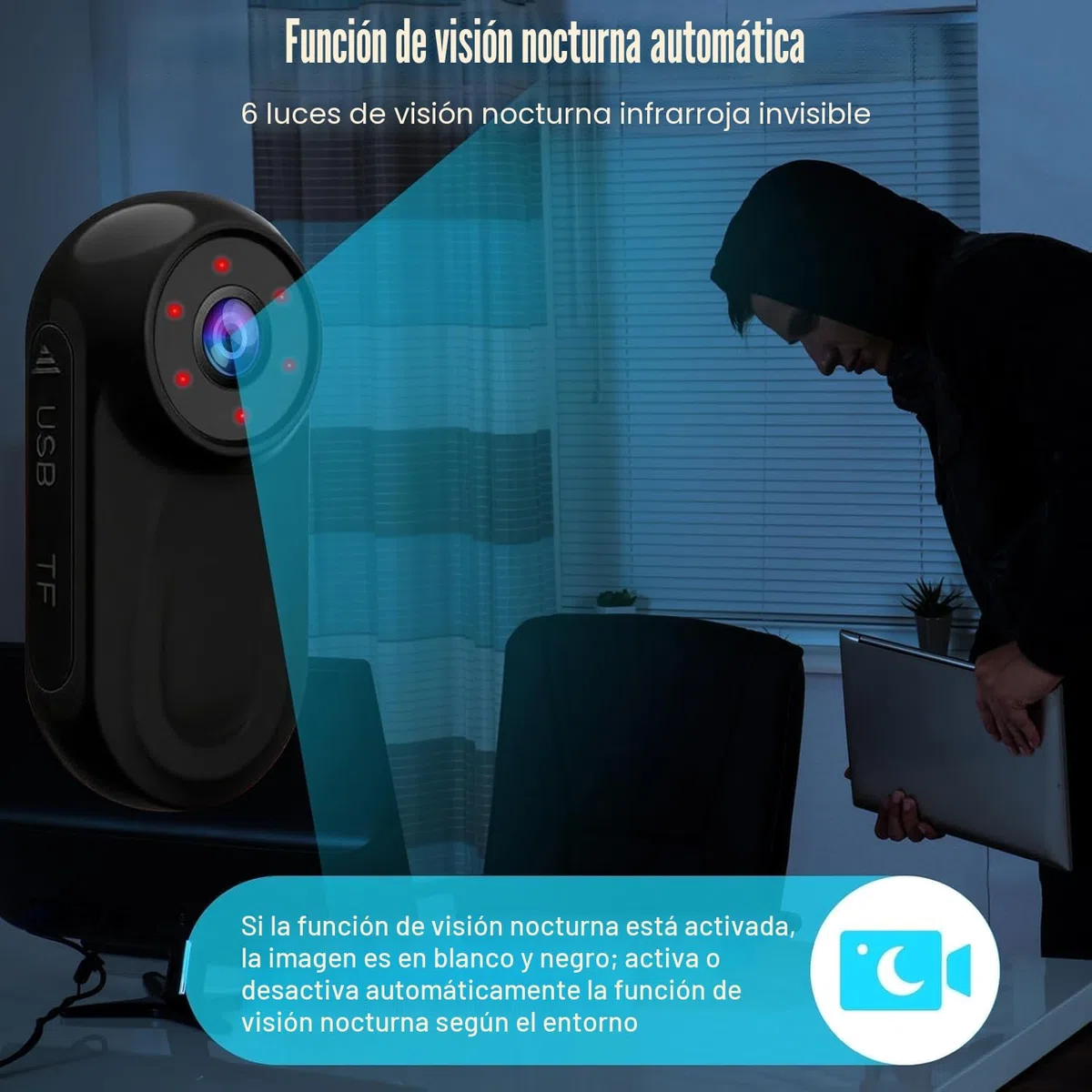 OBEST Mini Camara Accion Visión Nocturna 360 Cámara Deportiva Vlog Bodycam | Cámaras Corporal Cam Casco Moto 1080P con Pantalla 0,85", Camera POV Video para Actividades Diario, Acc multifunción Negro
