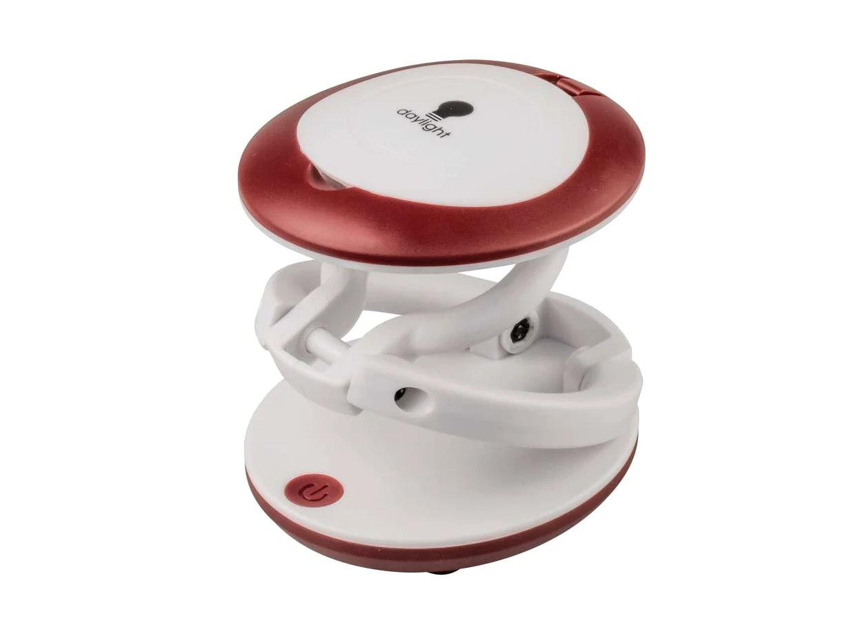 daylight Lupa compacta y Plegable, Blanco/Rojo, 8.2cm x 16.5cm x 7.6cm