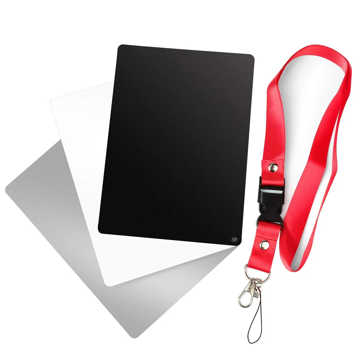 ChromLives Tarjeta de Balance de Blancos, Tarjeta Gris con 18% de exposición fotográfica, Tarjeta Blanca Gris de 5.3 x 7.3 Pulgadas para Video DSLR y fotografía de película