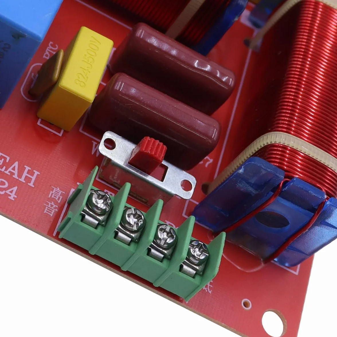 Crossover de altavoz HiFi de 3 vías, 400 W, ajustable de 4 a 8 ohmios, divisor de frecuencia uno alto y dos bajos con filtrado de agudos, graves, medios y graves.