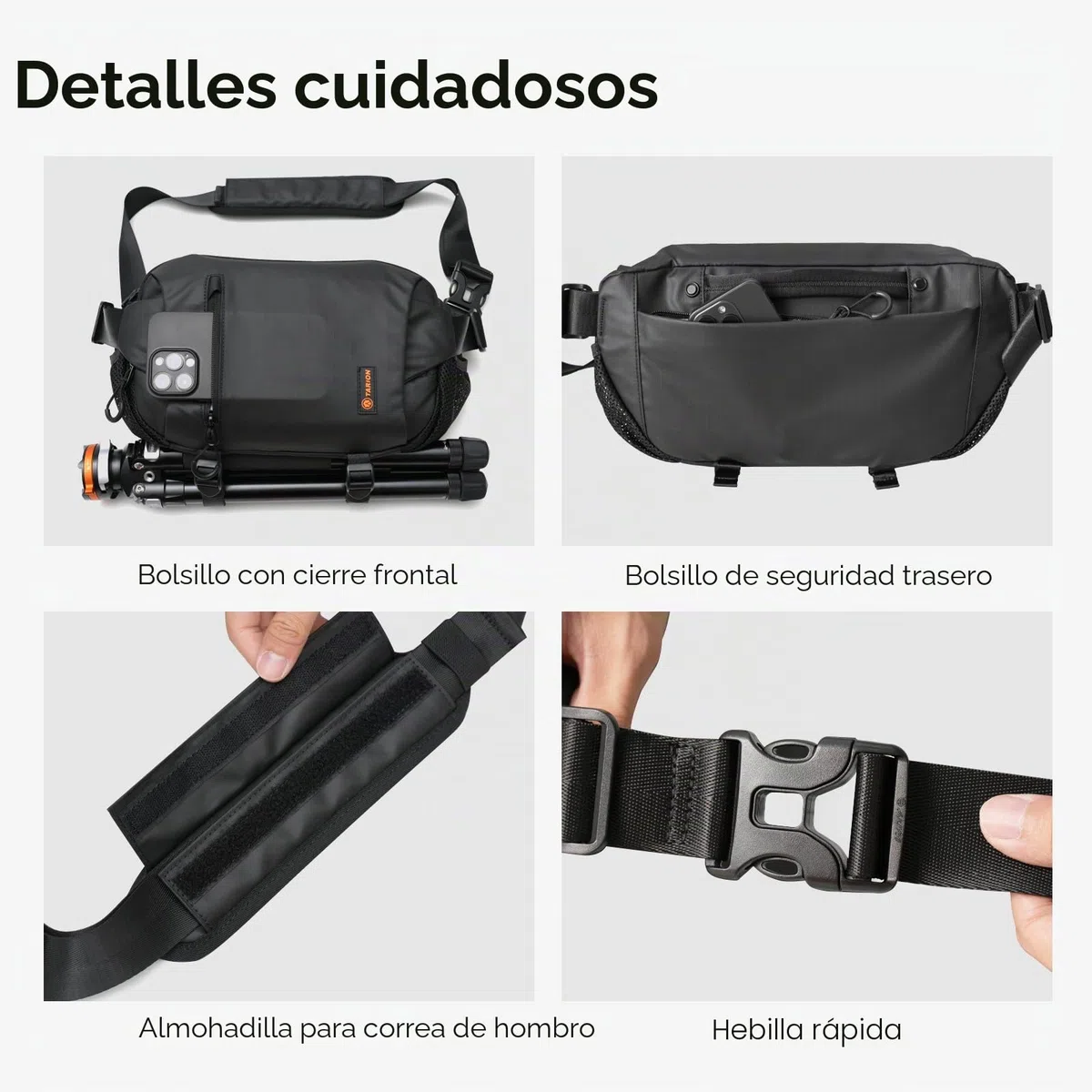 TARION Bolsa de Mensajero para cámara réflex Digital, pequeña Bolsa de Hombro para cámara réflex Digital, Bolsa de Mensajero, Bolsa Cruzada para cámaras réflex y compactas para fotografía de Calle