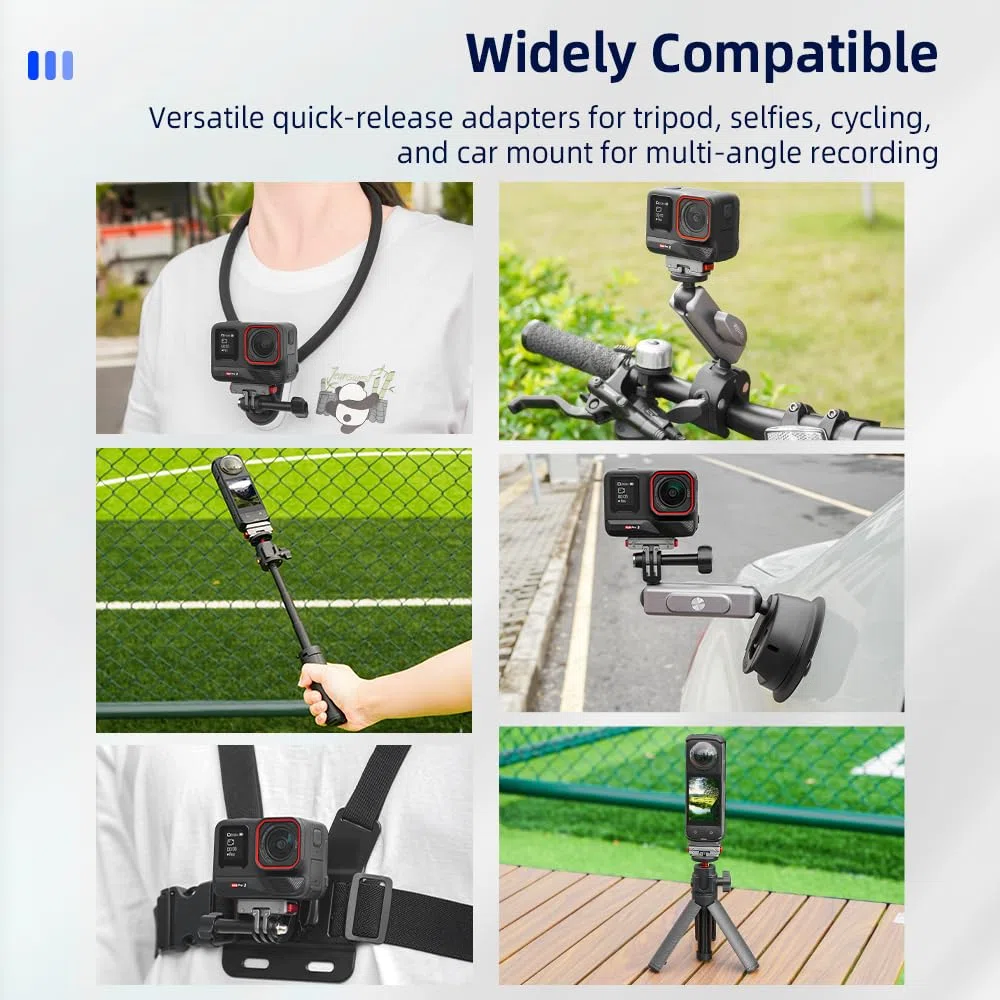 para Insta360 Ace Pro2 X4 Ace Pro2 Base metálica de liberación rápida Adaptador magnético, Accesorio de Tapa Superior (Base)