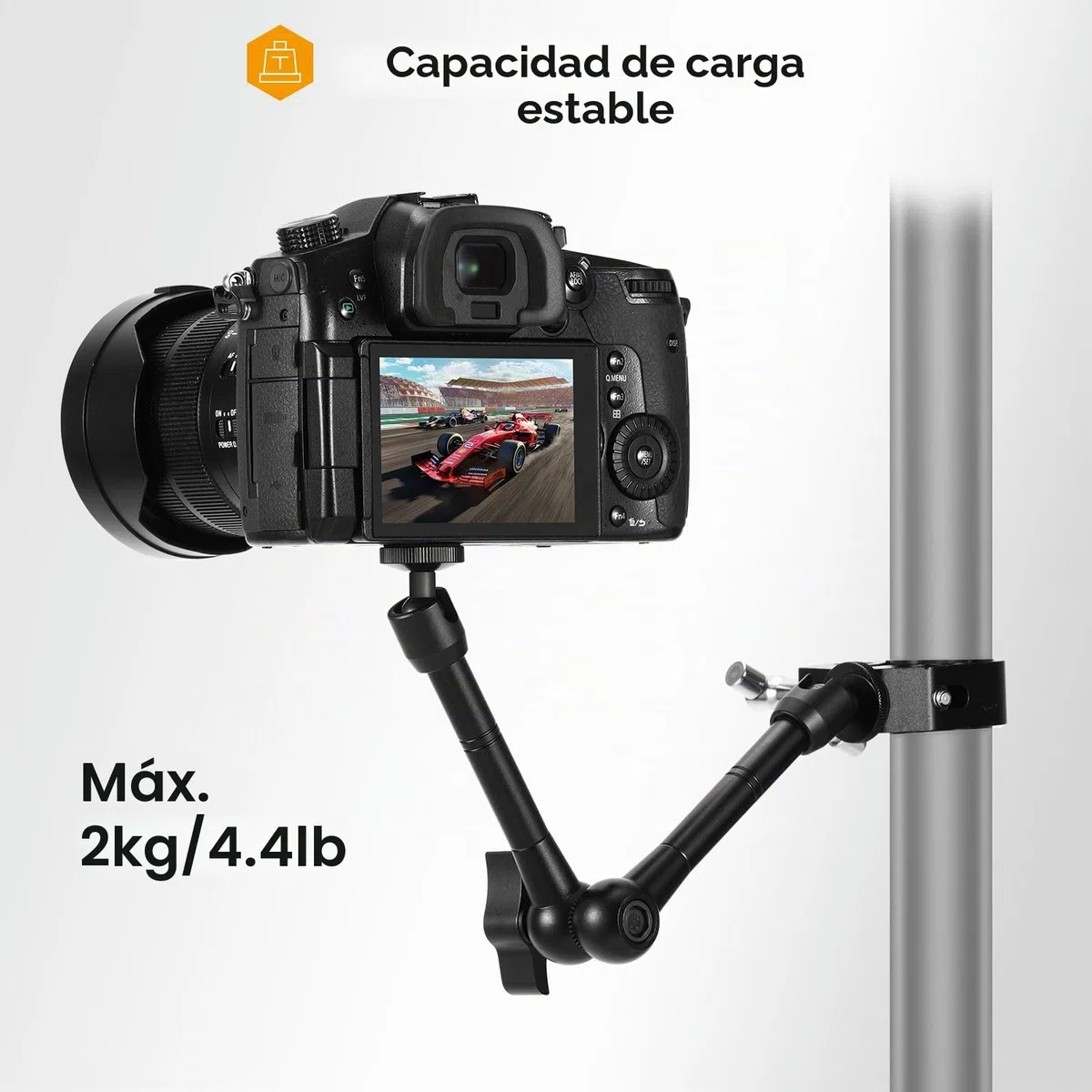 TARION Brazo mágico con súper abrazadera – Soporte de brazo de fricción articulado flexible mejorado de 28 cm y abrazadera de cangrejo ajustable con tornillo de rosca de 1/4 pulgadas 3/8 pulgadas para