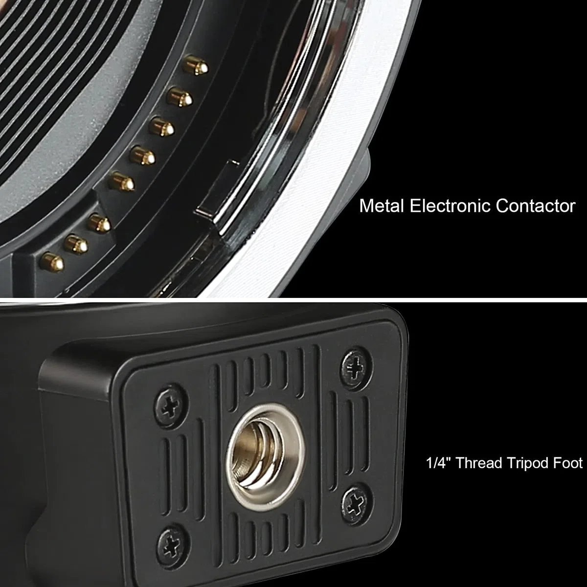 Meike Adaptador de lente MK-C-AF4 EF-EOS M Conversor de lente de enfoque automático para Canon EF/EF-S a Canon EOS-M cámaras sin espejo M1, M2, M3, M6II, M50, M100, M200