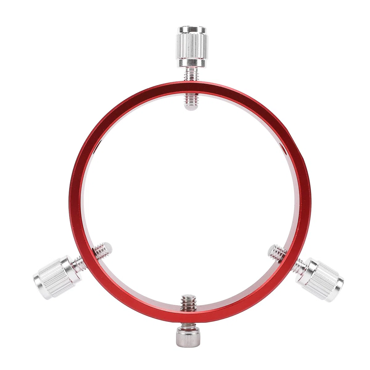 Kit de Anillo Guía para Alcance de 110 Mm, Aleación de Aluminio, 6 Orificios, Conexión Estable, Rojo, para Tubo de Telescopio con Diámetro de 90 a 110 Mm, Ensanchado en 14 Mm,