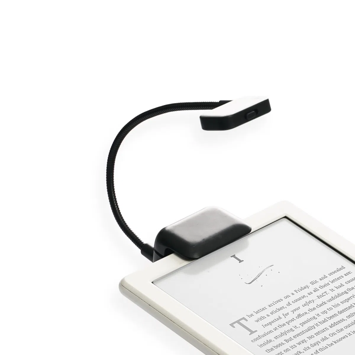 TFY Luz de lectura LED con clip con 2 niveles de intensidad de lúmenes para Kindle, otros lectores electrónicos, tabletas, libros, más soporte de correa de mano para lectores electrónicos Kindle de 6